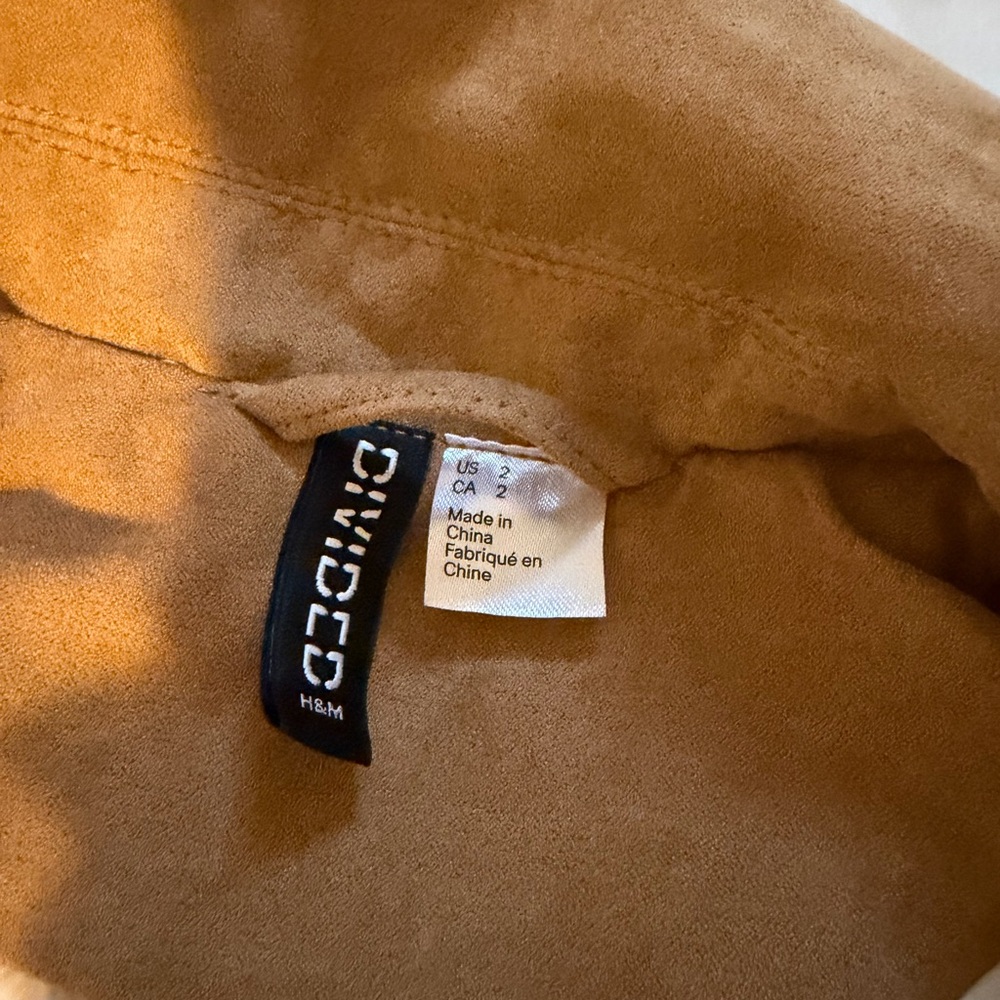H&M Brown Leather Jacket - Picture 2 of 3